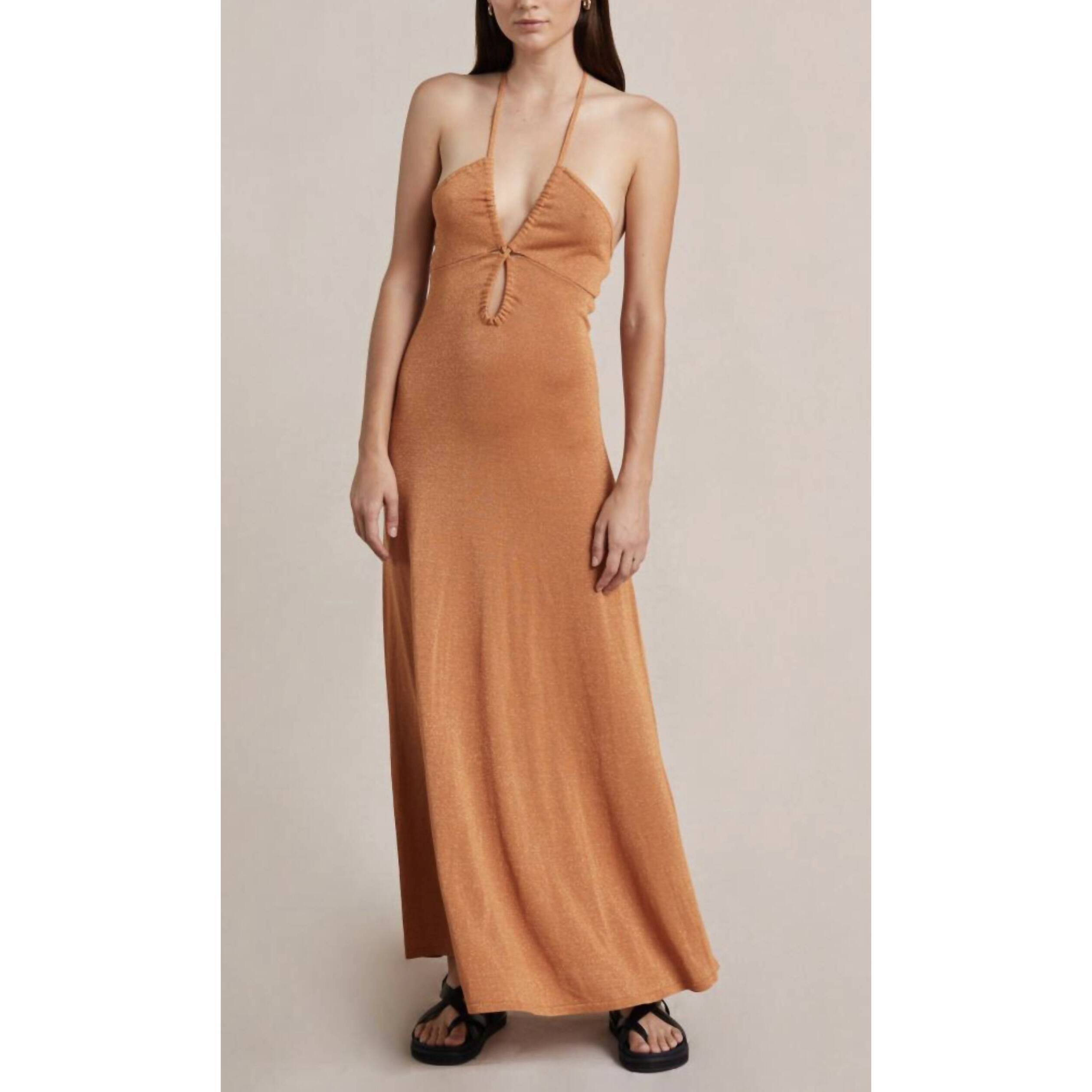 New Bec + Bridge Indya Knit Maxi Dress In Desert Sun